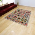 Wolle Kelim Teppich Chobi 166x250 handgewebter afghanischer Kilim