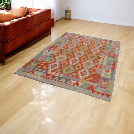 Maimana Kelim Teppich 154x209 afghanischer handgewebter Kilim