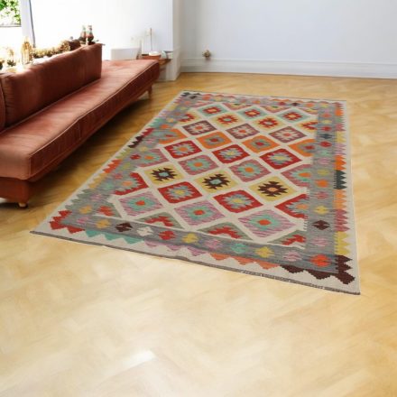 Handgewebter Kelim Chobi 167x244 afghanische Wolle Kilim Teppich