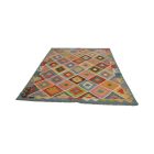 Wolle Kelim Teppich Chobi 182x250 handgewebter afghanischer Kilim