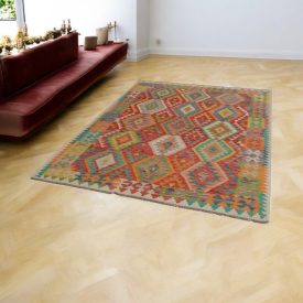 Kelim teppich Chobi 172x235 Afghanischer handgewebter Kilim