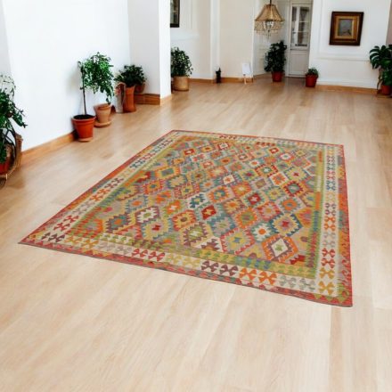 Handgewebter Kelim Chobi 215x293 afghanische Wolle Kilim Teppich