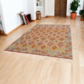 Handgewebter Afghan Kelim 203x299 Maimana Kilim Teppich