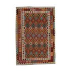 Wolle Kelim Teppich Chobi 207x299 handgewebter afghanischer Kilim