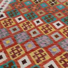 Wolle Kelim Teppich Chobi 207x299 handgewebter afghanischer Kilim