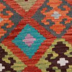 Wolle Kelim Teppich Chobi 207x299 handgewebter afghanischer Kilim