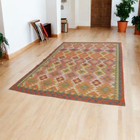 Handgewebter Afghan Kelim 203x297 Maimana Kilim Teppich