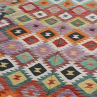 Wolle Kelim Teppich Chobi 198x296 handgewebter afghanischer Kilim