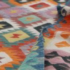 Wolle Kelim Teppich Chobi 198x296 handgewebter afghanischer Kilim