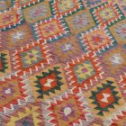 Handgewebter Kelim Chobi 202x286 afghanische Wolle Kilim Teppich