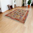 Handgewebter Afghan Kelim 202x295 Maimana Kilim Teppich
