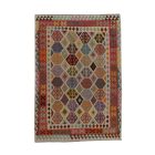 Handgewebter Afghan Kelim 202x295 Maimana Kilim Teppich