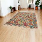 Afghanischer Kelim Teppich Chobi 210x295 ethnischer handgewebter Kilim