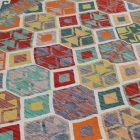 Afghanischer Kelim Teppich Chobi 210x295 ethnischer handgewebter Kilim