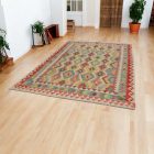 Handgewebter Kelim Chobi 196x296 afghanische Wolle Kilim Teppich