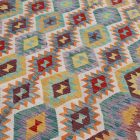 Handgewebter Kelim Chobi 196x296 afghanische Wolle Kilim Teppich