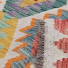 Handgewebter Kelim Chobi 196x296 afghanische Wolle Kilim Teppich