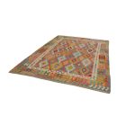 Wolle Kelim Teppich Chobi 206x289 handgewebter afghanischer Kilim