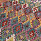 Chobi Kelim Teppich 210x294 Handgewebte Wolle Kelim