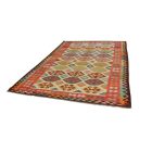 Chobi Kelim Teppich 197x303 Handgewebte Wolle Kilim