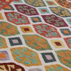 Chobi Kelim Teppich 197x303 Handgewebte Wolle Kilim