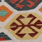 Chobi Kelim Teppich 197x303 Handgewebte Wolle Kilim