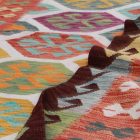 Chobi Kelim Teppich 197x303 Handgewebte Wolle Kilim