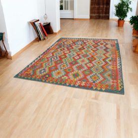 Afghanischer Kelim Chobi 204x290 handgewebter Kilim Teppich