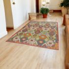 Maimana Kelim Teppich 296x200 afghanischer handgewebter Kilim
