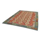 Kelim teppich Chobi 206x292 Afghanischer handgewebter Kilim