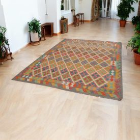 Afghanischer Kelim Chobi 207x292 handgewebter Kilim Teppich