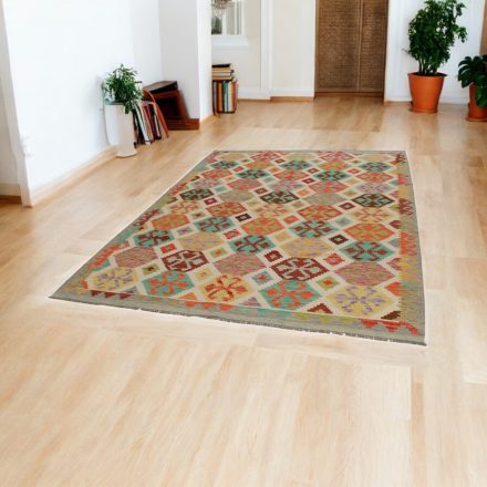 Ethnischer Kilim Chobi 203x296 handgemachter Kelim teppich