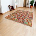 Afghanischer Kelim Teppich Chobi 201x298 ethnischer handgewebter Kilim