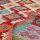 Afghanischer Kelim Teppich Chobi 201x298 ethnischer handgewebter Kilim