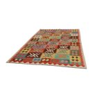 Maimana Kelim Teppich 196x297 afghanischer handgewebter Kilim