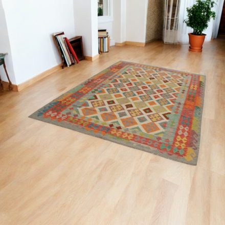 Maimana Kelim Teppich 202x297 afghanischer handgewebter Kilim