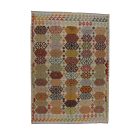 Handgewebter Kelim Chobi 212x294 afghanische Wolle Kilim Teppich