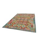 Wolle Kelim Teppich Chobi 203x298 handgewebter afghanischer Kilim