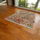 Maimana Kelim Teppich 196x304 afghanischer handgewebter Kilim