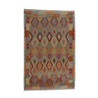 Afghanischer Kelim Teppich Chobi 200x308 ethnischer handgewebter Kilim