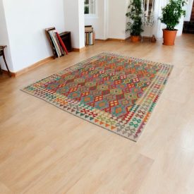 Kelim teppich Chobi 210x294 Afghanischer handgewebter Kilim