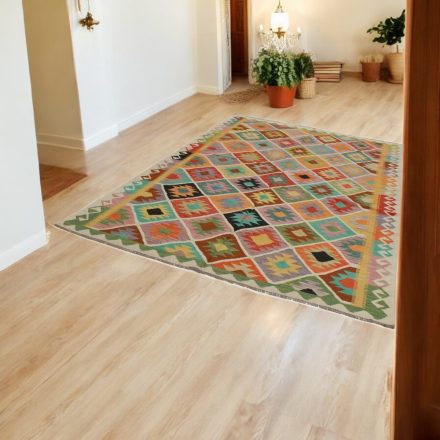 Ethnischer Kilim Chobi 195x303 handgemachter Kelim teppich