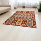 Wolle Kelim Teppich Chobi 202x298 handgewebter afghanischer Kilim