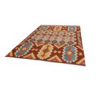 Wolle Kelim Teppich Chobi 202x298 handgewebter afghanischer Kilim