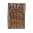 Handgewebter Kelim Chobi 205x301 afghanische Wolle Kilim Teppich