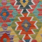 Handgewebter Kelim Chobi 205x301 afghanische Wolle Kilim Teppich
