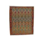 Handgewebter Afghan Kelim 254x294 Maimana Kilim Teppich