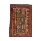 Wolle Kelim Teppich Chobi 204x294 handgewebter afghanischer Kilim