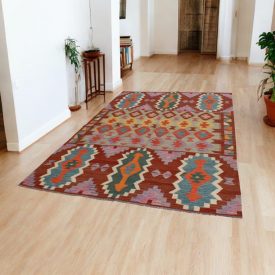 Kelim teppich Chobi 194x297 Afghanischer handgewebter Kilim