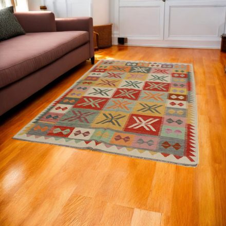 Handgewebter Afghan Kelim 193x300 Maimana Kilim Teppich